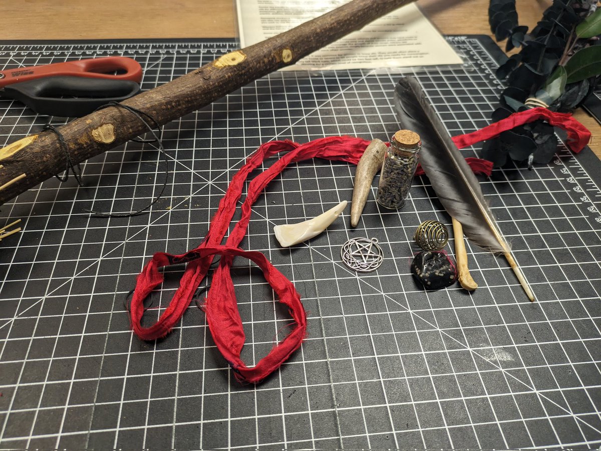 AshesTerrible's tweet photo. I did a broom making class at the Witchery today!!! It was so much fun I'm so glad I got to do this 🥹
#witchery #broommaking #witchy #broom #spell https://t.co/MQsd00AoyB
