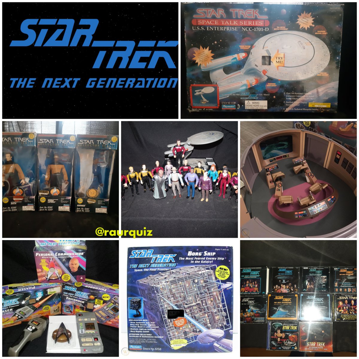 raurquiz's tweet photo. #happy #36thanniversary #startrek #thenextgeneration #picard #riker #troi #data #laforge #tashayar #worf #drcrusher #wesleycrusher #ussenterprise #bridgeset #ncc1701d #borgcube #phaser #tricorder #actionfigures #soundtrack @TrekCore @PlaymatesToys @LaLaLandRecords https://t.co/OerZDEdJUY