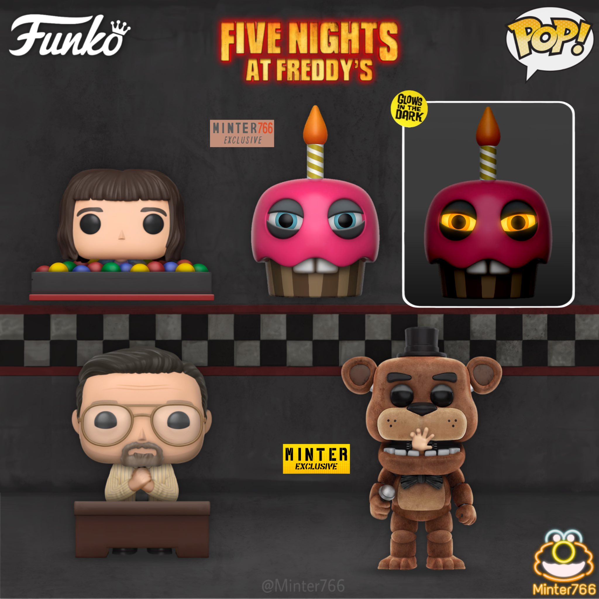 Withered Animatronics - Five Nights at Freddy's 2, Funko Pop Concept. • •  • • #fnaf #fivenightsatfreddys #freddyfazbear #goldenfreddy…