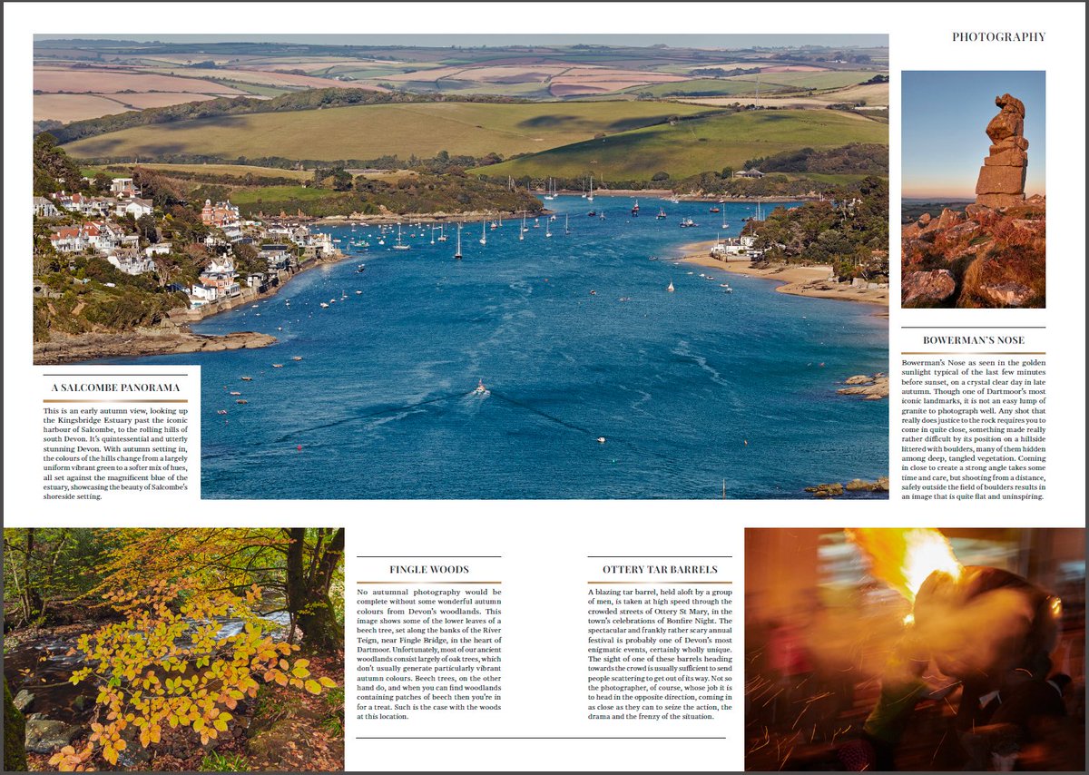 NigelHicksPhoto's tweet image. Evening friends! I'm excited to say I have another article in #DevonLife magazine, on autumn photography around Devon, Oct edition. Here's one of the page spreads:
@somersethour @Exeter_Hour @CanonUKandIE @BBCDevon #Devonhour @DevonLife
