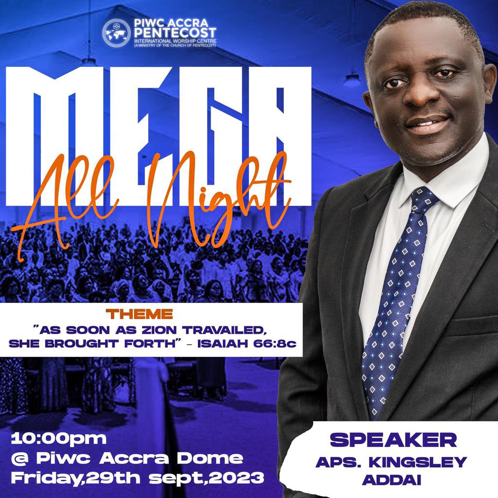 piwcaccra's tweet photo. Join us this Friday, in person at the #PIWCDOME ATTC, Kokomlemle and online, via Facebook and YouTube @Piwcaccra.
Don’t miss this one!!!
#piwcaacra #solutioncentre #prayerchangesthings #allnight https://t.co/VRbDIVE3rY