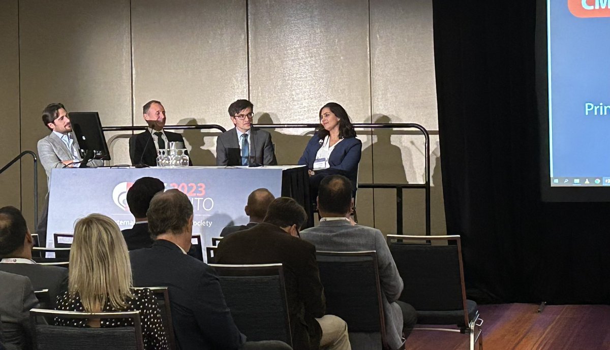 rosekhavari's tweet photo. Emerging neuromodulation therapies for #iOAB round table #ics2023. We need to better phenotype and personalize our therapies. Bladder-centric or neuro-centric. @icsoffice @sufuorg @urogynsociety @DrDeanElterman @ekreydin @howardgoldman @johnheesakkar https://t.co/R3S31LS5cU