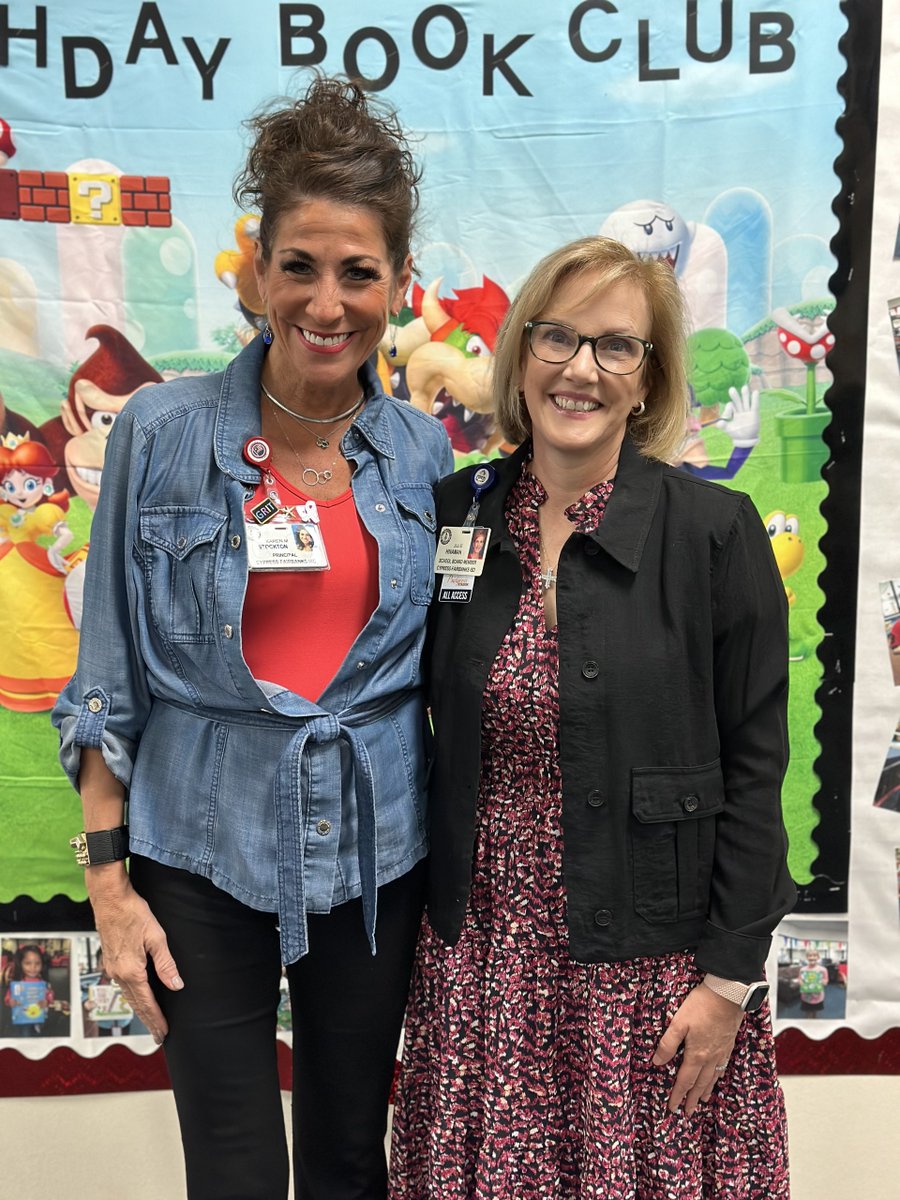 Thank you, @JulieHinaman, for visiting our Patriots today! #LevelUp #CFISDforALL