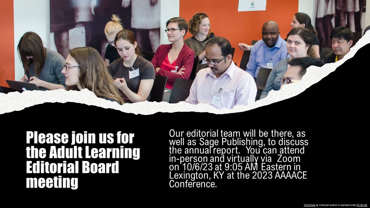 ALJournal1's tweet image. Join us for the @ALJournal1 Editorial Board meeting at the @AaaceTweet #AAACE2023 Conference on 10/6/23 at 9:05 AM ET in Lexington, KY. Attendees can join in person or via Zoom. DM us for more info.