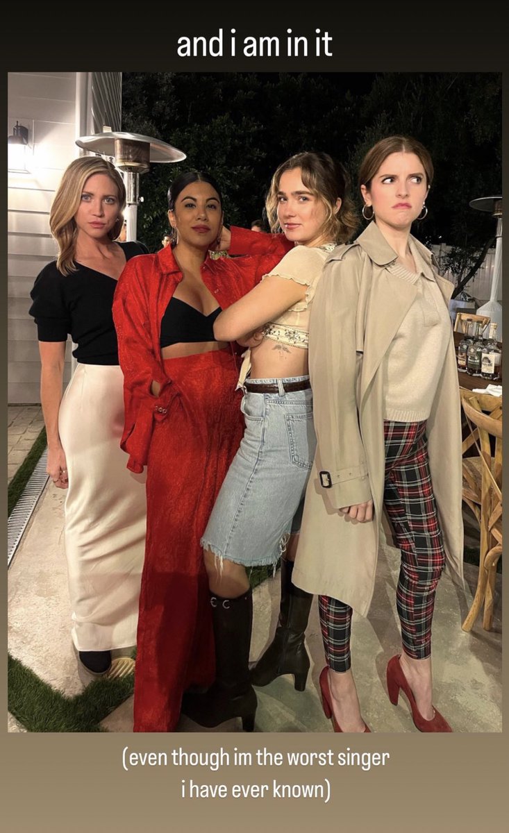 brittanysnow's tweet image. Haley Lu Richardson posted images with Brittany Snow, Chrissie Fit, and Anna Kendrick: “manifesting Pitch Perfect 4”
