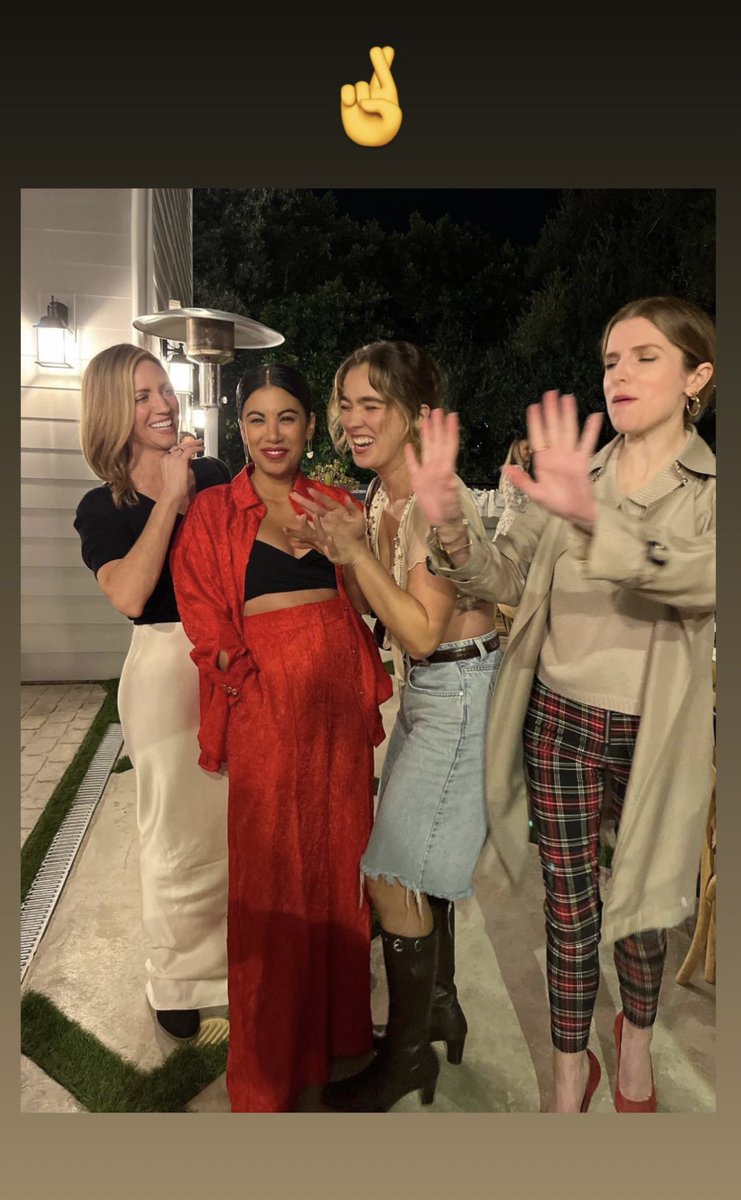 brittanysnow's tweet image. Haley Lu Richardson posted images with Brittany Snow, Chrissie Fit, and Anna Kendrick: “manifesting Pitch Perfect 4”