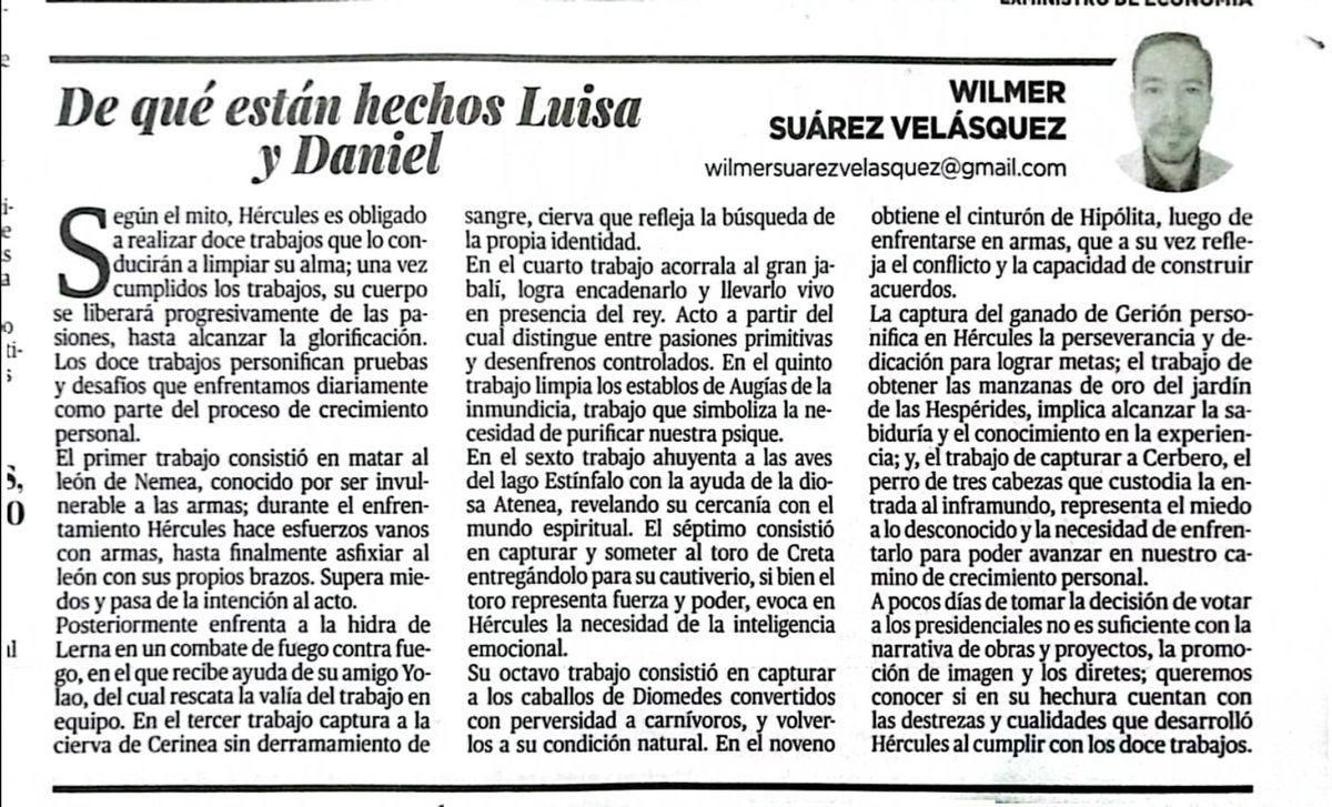Suarez_Wilmer's tweet photo. De qué están hechos @LuisaGonzalezEc y
@DanielNoboaOk
A días de tomar la decisión de votar no es suficiente con la #narrativa de obras, la promoción de #imágen y los #diretes, queremos saber si en su hechura desarrollaron las cualidades que se necesitan para #gobernar #Ecuador https://t.co/07fZzzfkJK