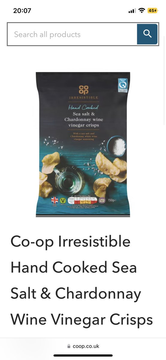 Pastyno1's tweet photo. @MartinSLewis Once you taste these, you will never eat another crisp. The flavour is on another level (and it’s a big bag) https://t.co/bpBDqt1QnH