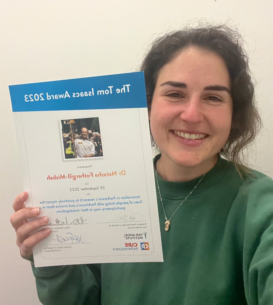 Dr Tash Fothergill-Misbah (@tashmisbah) on Twitter photo Excuse the teary eyes 🥹! Hugely grateful to be awarded the Tom Isaacs Award 2023 by <a href="/CureParkinsonsT/">Cure Parkinson's</a> & <a href="/VAInstitute/">Van Andel Institute (VAI)</a> - thank you to <a href="/HelenMatthewsQ/">Helen Matthews</a> <a href="/BrundinPatrik/">Patrik Brundin MD PhD</a> and of course to Lyndsey Isaacs for driving all the way to Newcastle and plotting the sneaky ‘gotcha’ meeting! Excuse the teary eyes 🥹! Hugely grateful to be awarded the Tom Isaacs Award 2023 by <a href="/CureParkinsonsT/">Cure Parkinson's</a> & <a href="/VAInstitute/">Van Andel Institute (VAI)</a> - thank you to <a href="/HelenMatthewsQ/">Helen Matthews</a> <a href="/BrundinPatrik/">Patrik Brundin MD PhD</a> and of course to Lyndsey Isaacs for driving all the way to Newcastle and plotting the sneaky ‘gotcha’ meeting!