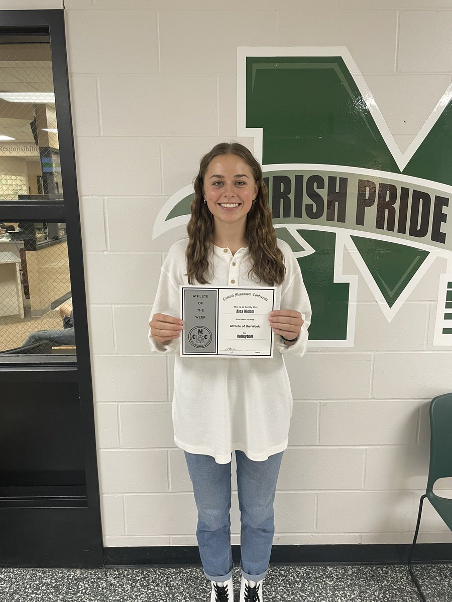 Congratulations to Alex Kiebel for earning last weeks CMC Athlete of the Week for her performances the week of Sept 11-16.
