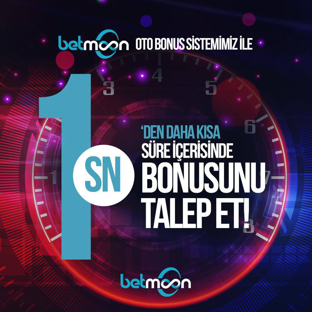 ⚡️ Işık Hızında OTO BONUS Sistemimiz ile 1 Saniye’den Daha Kısa Süre İçerisinde Bonusunu Talep Et!

🔥 Hizmet Kalitesi ve 7/24 Desteği ile BETMOON’da Size Sadece Oyunların Keyfini Çıkartmak Kalır!

Güncel Giriş 👉 bio.link/guncel