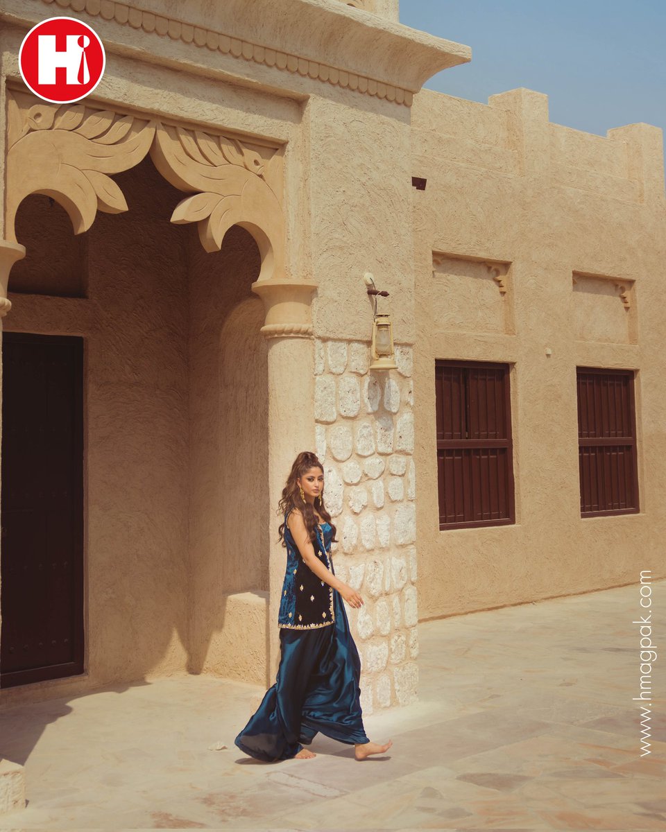 Our Fall cover features the beautiful <a href="/Iamsajalali/">Sajal Ali</a> who plays dress up in Mariyam D Rizwan’s glamorous pieces amongst the rich heritage of #Dubai!😍 🍂 
💥 Read the full interview now💥🔗
hmagpak.com/27-Sep-2023/a-…
 #AlFahidi #visitdubai #sajalaly #sajalali