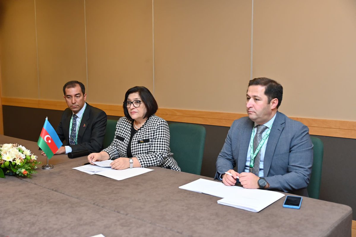 Speaker_Az's tweet photo. Held discussions on the current situation in the region. We have a firm intention to reintegrate ethnic Armenian residents of the Garabagh region of #Azerbaijan. They are citizens of 🇦🇿 and deserve a better life than before. All their rights will be ensured within the framework of Azerbaijan’s legislation and its international obligations.