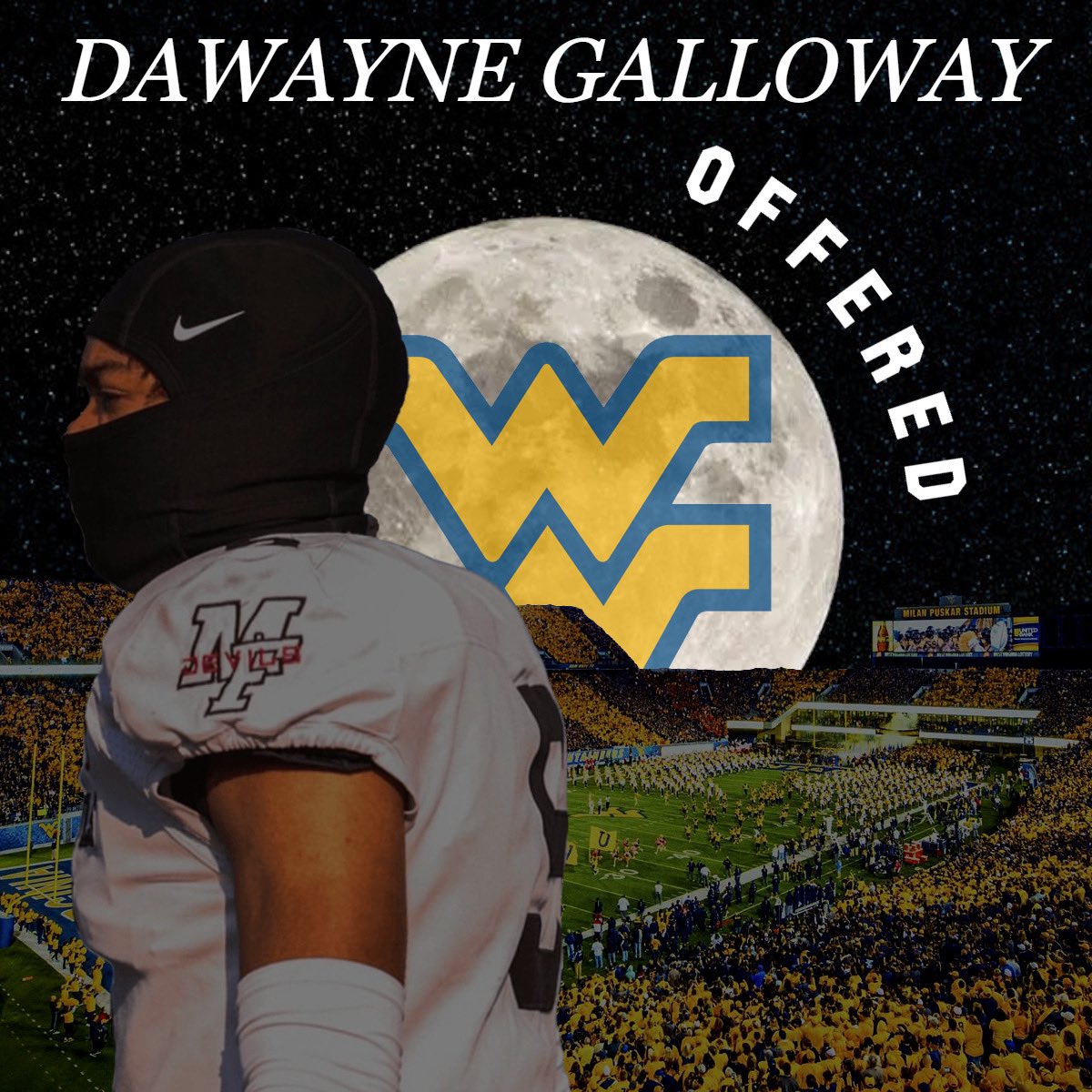blessed to receive my fifteenth d1 offer from West Virginia University⛰️  #AGTG <a href="/DJRSwework/">Darren Junior Recruiting Source LLC.</a> <a href="/MF_Athletics/">Marion-Franklin Athletics</a>