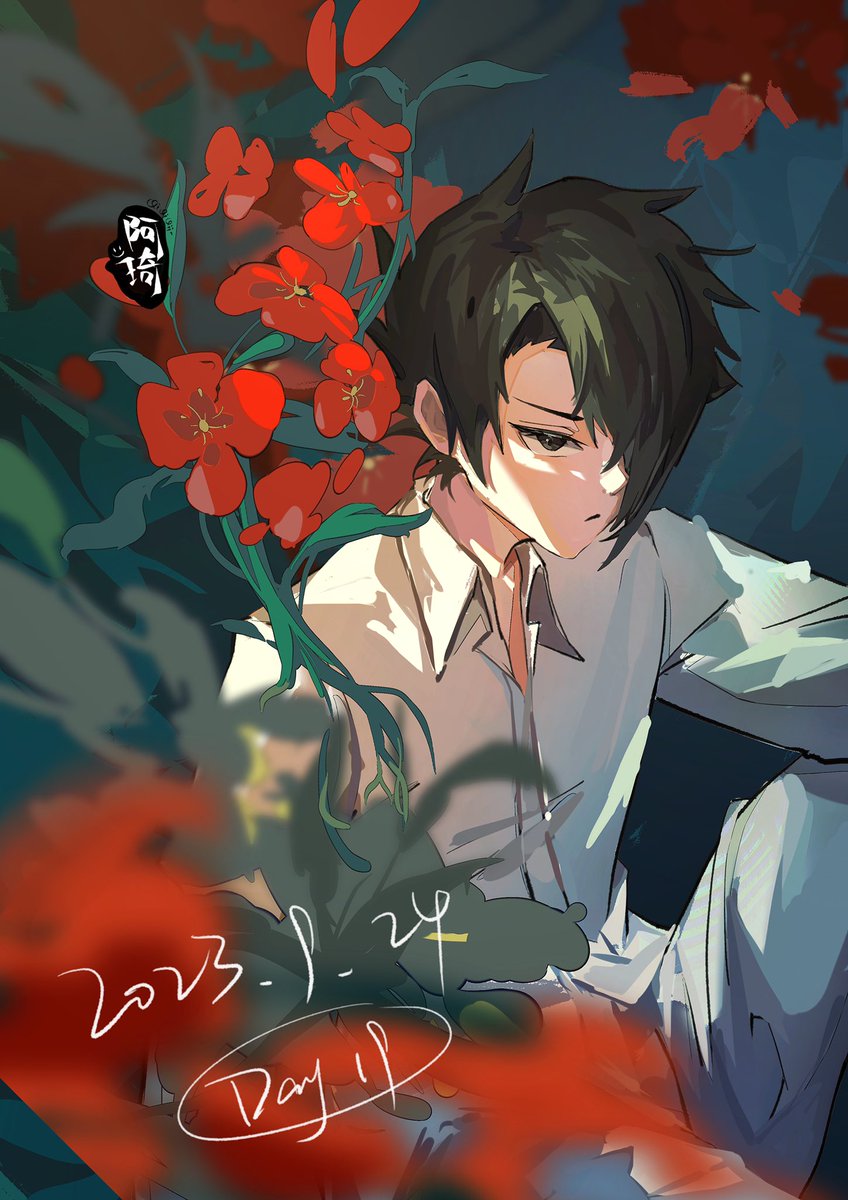 雷 #約束のネバーランド #約ネバ #レイ #illustration #100日チャレンジ