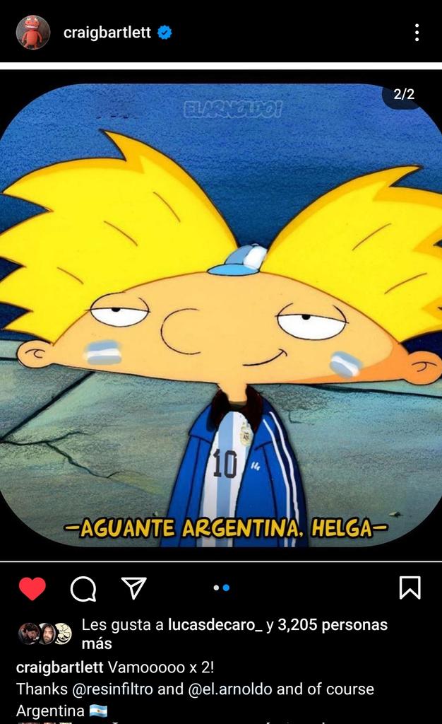 El creador de 'Hey, Arnold' subió esto a instagram. Otro día coronados de gloria.