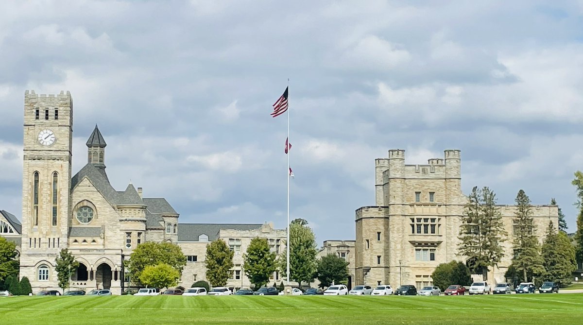 This is Shattuck-St. Mary's in Faribault, MN. We’re staying on the property to visit a programmer friend.

Marlon Brando once roamed these halls (and the Alyssa Milano classic EMBRACE OF THE VAMPIRE was shot here).

More on Brando’s story here: forgottenminnesota.com/forgotten-minn…