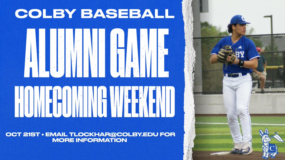 Calling all Alumni! On Homecoming Weekend we are having an alumni game at Coombs Field. For more information email TLockhar@colby.edu #GoMules