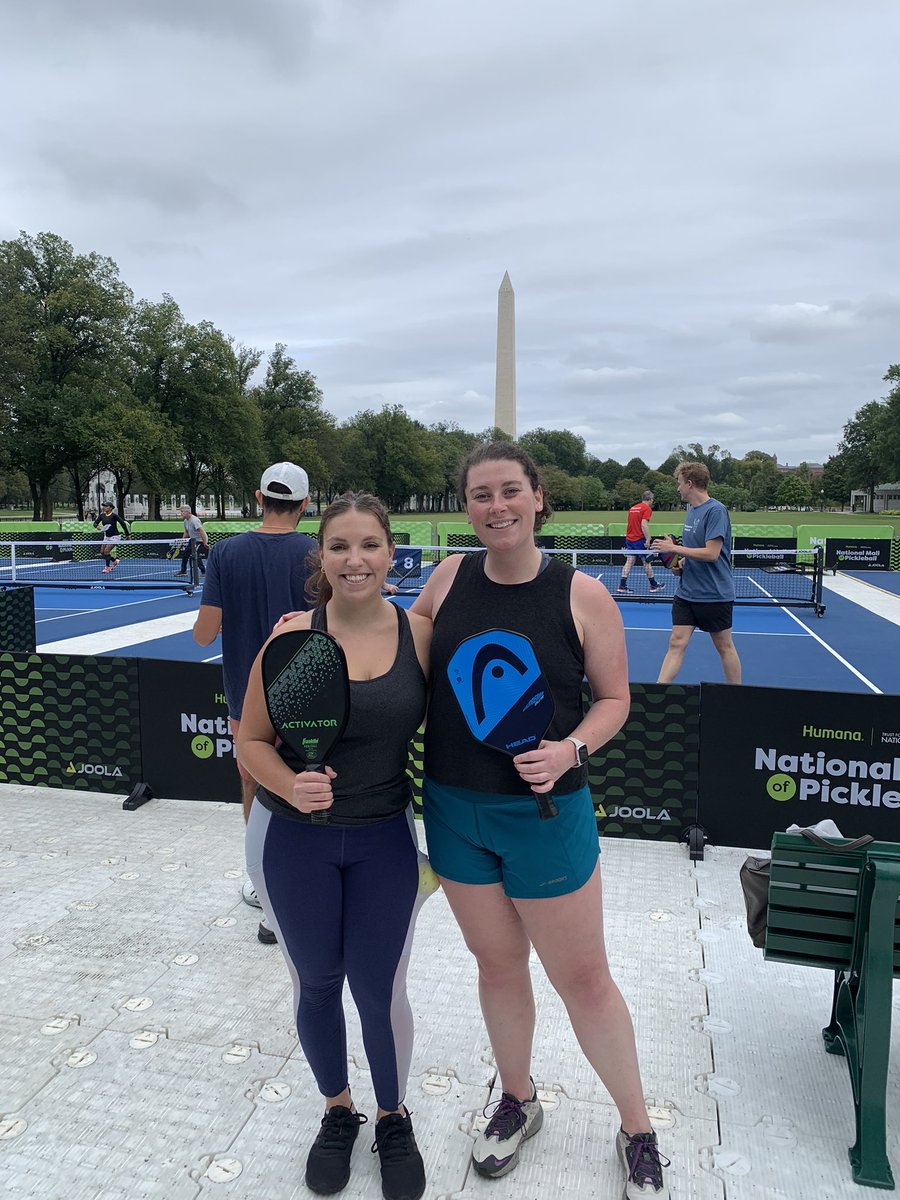 Repping @thehill with @taylorgiorno_ for pickleball on the mall