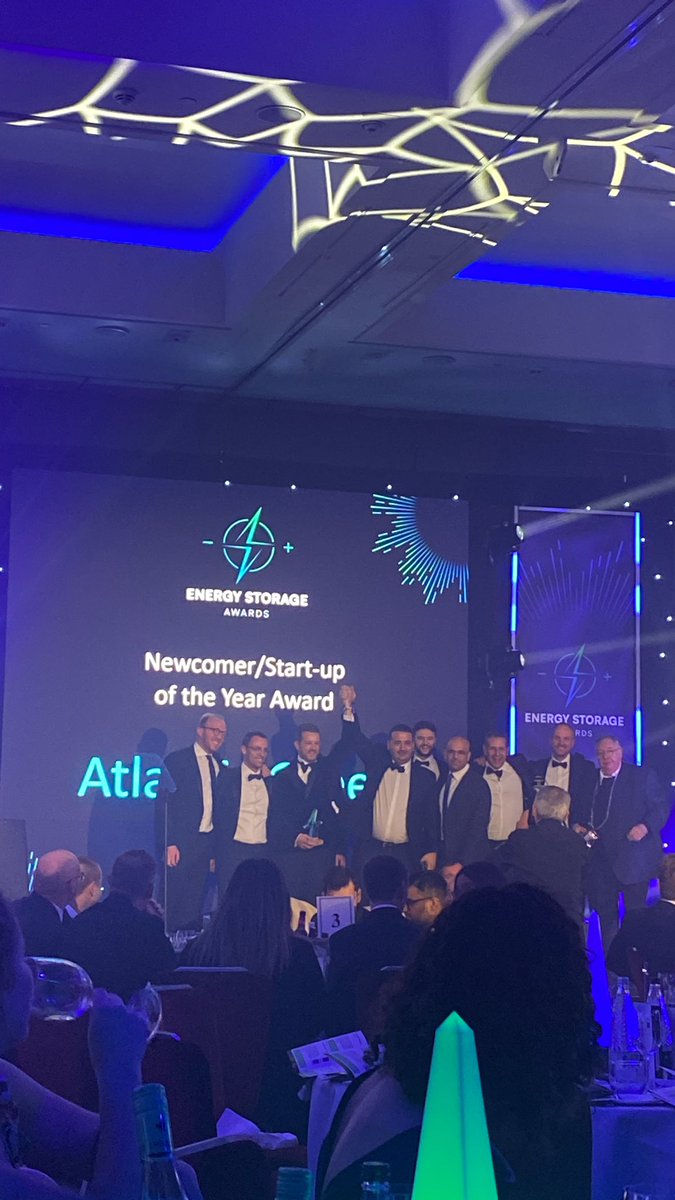 _SolarEnergy's tweet photo. We are thrilled to present the Newcomer/Start-Up of the Year Award, generously sponsored by @Redef_Energy, to #AtlanticGreen!
 
Their impressive debut and promising potential have set a new standard in the industry.
 
#StorageAwards https://t.co/SBYfyAD5Er
