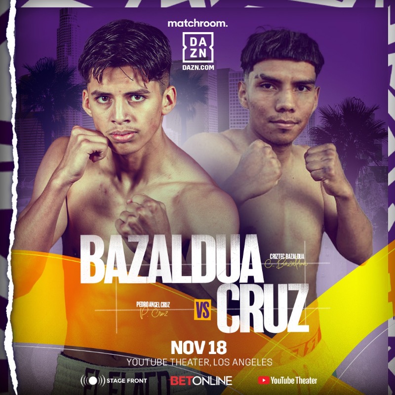 MatchroomBoxing's tweet photo. 3 fights added to #PachecoCoceres

🔘 #RivasCruz 
🔘 @MarcTheBoxer 
🔘  @cbazaldua04 

Live on @DAZNBoxing 👊