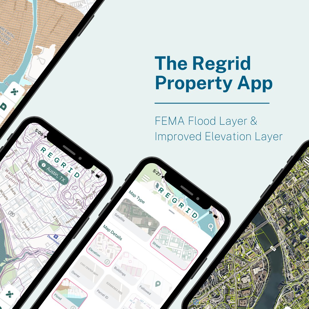 regridapp's tweet photo. Dive into map layers on the Regrid Property mobile App. Discover our latest enhancement: Explore FEMA #FloodZones with precision and get 3x more detailed elevation data!

Don't miss out on these insights. Download now: https://t.co/anvvdIriaz

#RealEstate #PropertyApp https://t.co/v1osmZFF9q