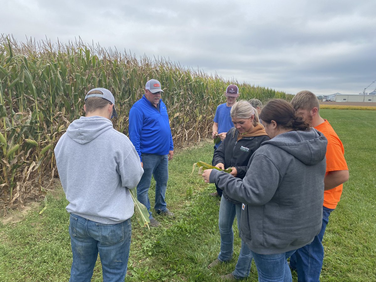Hands on training is apart of our #RISEFFACareer Program. It is a great way to build your #career in #ag. Today we reviewed diseases and #fungicide applications. Learn about #jobs at #SunriseCooperative at sunriseco-op.com/careers.