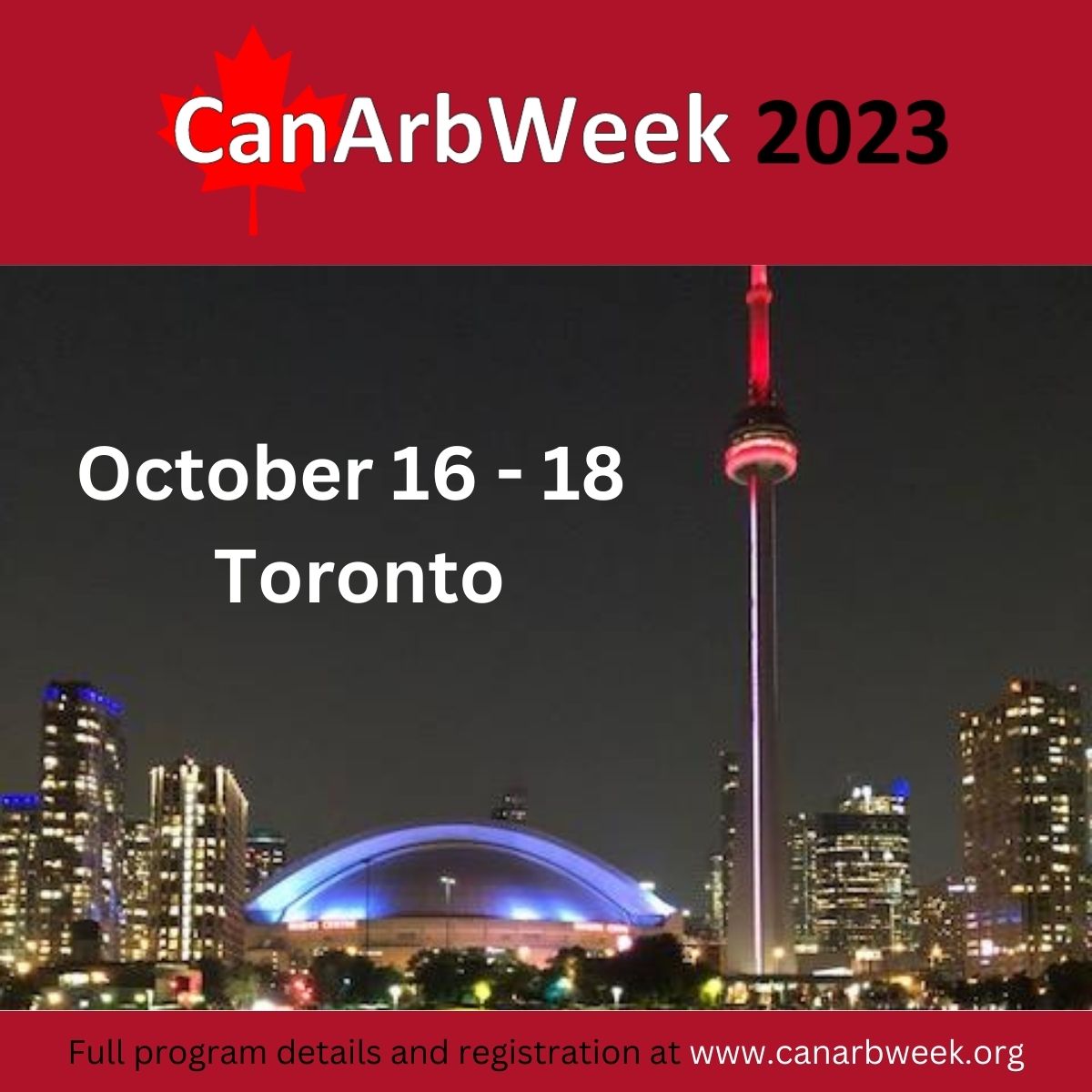 Join us at CanArbWeek 2023! shorturl.at/vEN05