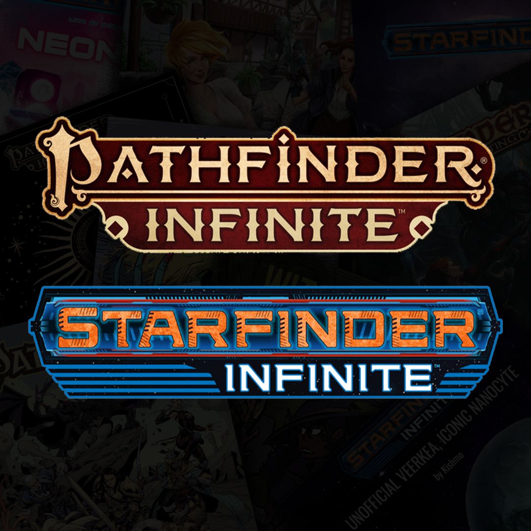 paizo's tweet photo. ICYMI: August top performers for both Pathfinder and Starfinder Infinite. Looking for exciting ways to add things to your games? Check these authors out! 
https://t.co/Cy9QxzDIoi 
#pathfinderinfinite #starfinderinfinite #onebookshelf https://t.co/8o6J8ACncq