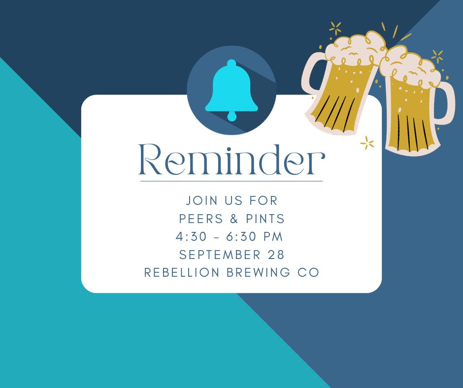 Calling all tech enthusiasts and professionals! Are you ready for the return of our networking event, Peers &amp; Pints? It’s happening tonight!

📅 Date: September 28, 2023
🕟 Time: 4:30 PM - 6:30 PM
📍 Venue: Rebellion Brewing Company, 1901 Dewdney Ave, Regina