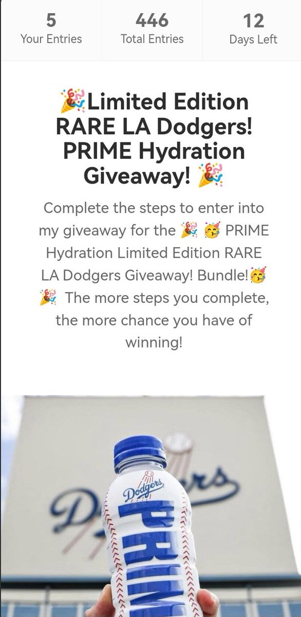 k_marcus39's tweet photo. @PrimeCreations6
New prime dodgers giveaway 🔥 https://t.co/e5fsMpihhH