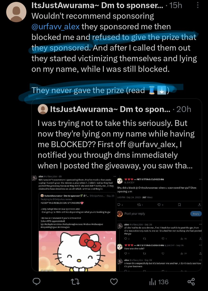 I wanna see proof of me refusing? cuz I didn't refuse you never told me