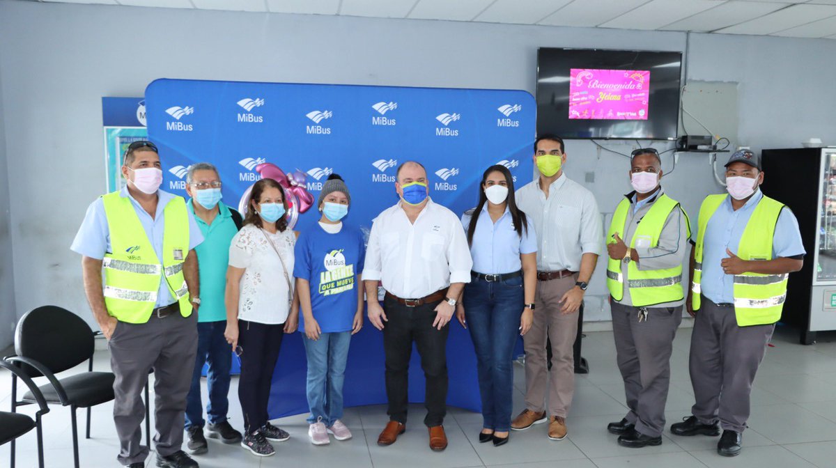 Gracias a nuestra ahijada de Relevo por la Vida de <a href="/Fanlyc/">FANLYC</a> , Yelena, por visitarnos al COE Ojo de Agua hoy.  Tu fuerza y fe nos motiva a ser mejores!  Bienvenida a la familia <a href="/OficialMiBus/">Transporte Masivo de Panamá - MiBus</a> !