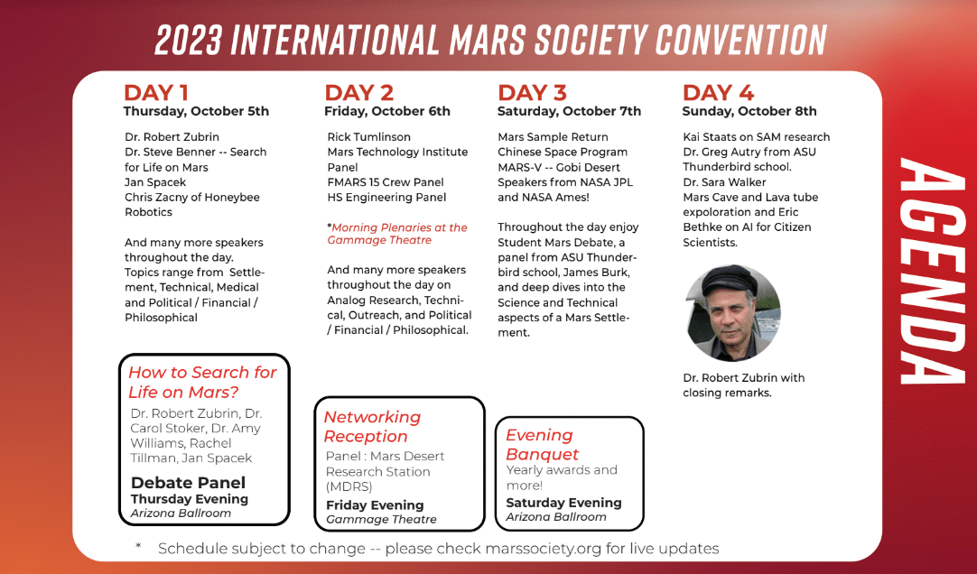 Going to the Mars Society Conference next week!?

Come see the Panel we're on "How to Search for Life on Mars" Day 1  5pm

marssociety.org/convention-reg…