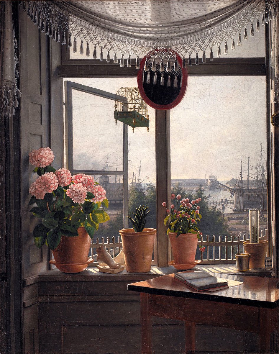 JosephiAdele's tweet photo. Vi behöver lite konst. 

Utsikt från konstnärens fönster
Målning av Martinus Rörbye 1825 https://t.co/78lnWN4ZS4