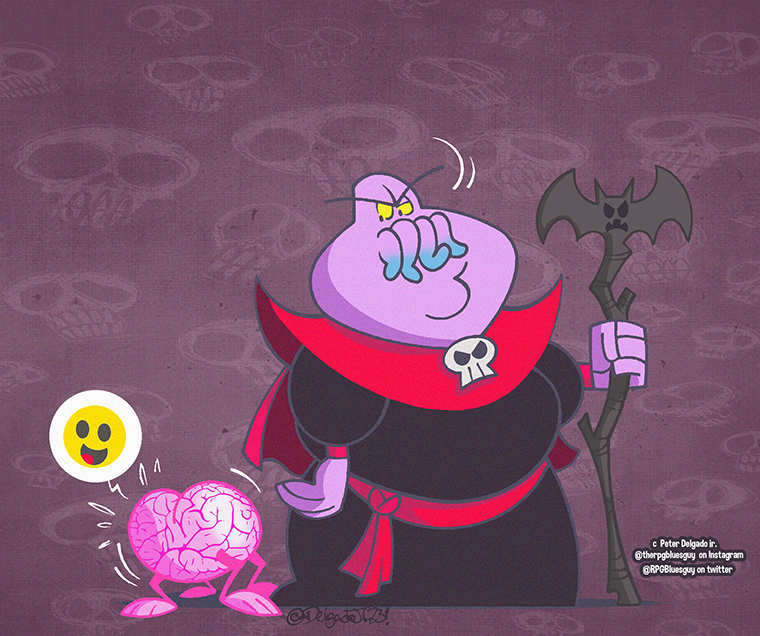RPGBluesguy's tweet photo. chonky mindflayer and happy little intellect devourer 😁 #mindflayer #DnD #dnd #intellectdevourer #chonky https://t.co/qNInGvpuCu