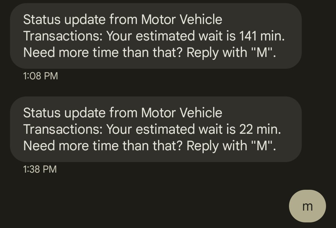 I'm not great at math, but I think the Johnson county DMV system is broken. <a href="/jocogov/">Johnson County, Kan.</a>