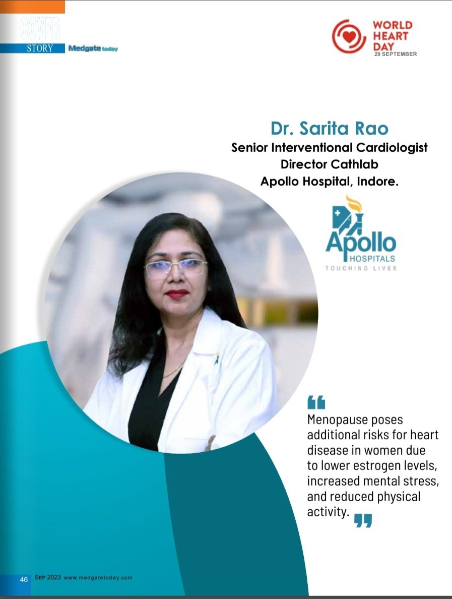 DrSaritaRao2's tweet photo. Ladies on World Heart day learn to prioritize your health and wellness. My article in MEDGATE TODAY #medgatetoday #WorldHeartDay @WomenAs1 @IJCDW_WINCARS @global_wic #CardioTwitter @worldheartfed https://t.co/aKLZOhSfG1