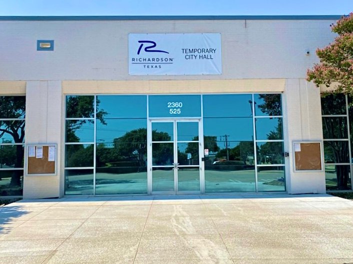 Thanks, <a href="/SteveBrownDMN/">Steve Brown</a> and <a href="/dallasnews/">Dallas Morning News</a>, for highlighting the City of Richardson's lease. Temporary location for city hall and the library, Mac Morse and Scott Jessen helped identify a location at 2360 Campbell Creek Blvd. The library and city hall will open in 2025 and 2026.