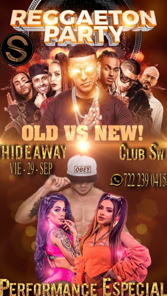 ScarelliF's tweet photo. Nos vemos en la mega Reggaeton party del mejor club sw de Toluca @HideawayClubSw estará de lujo... Cómo siempre!!! Con 3 súper performance exclusivos! Será una noche sensual, cachonda y llena de diversión. 🍾💃🍆🍑💧🍷 https://t.co/zwgIPFDF7F