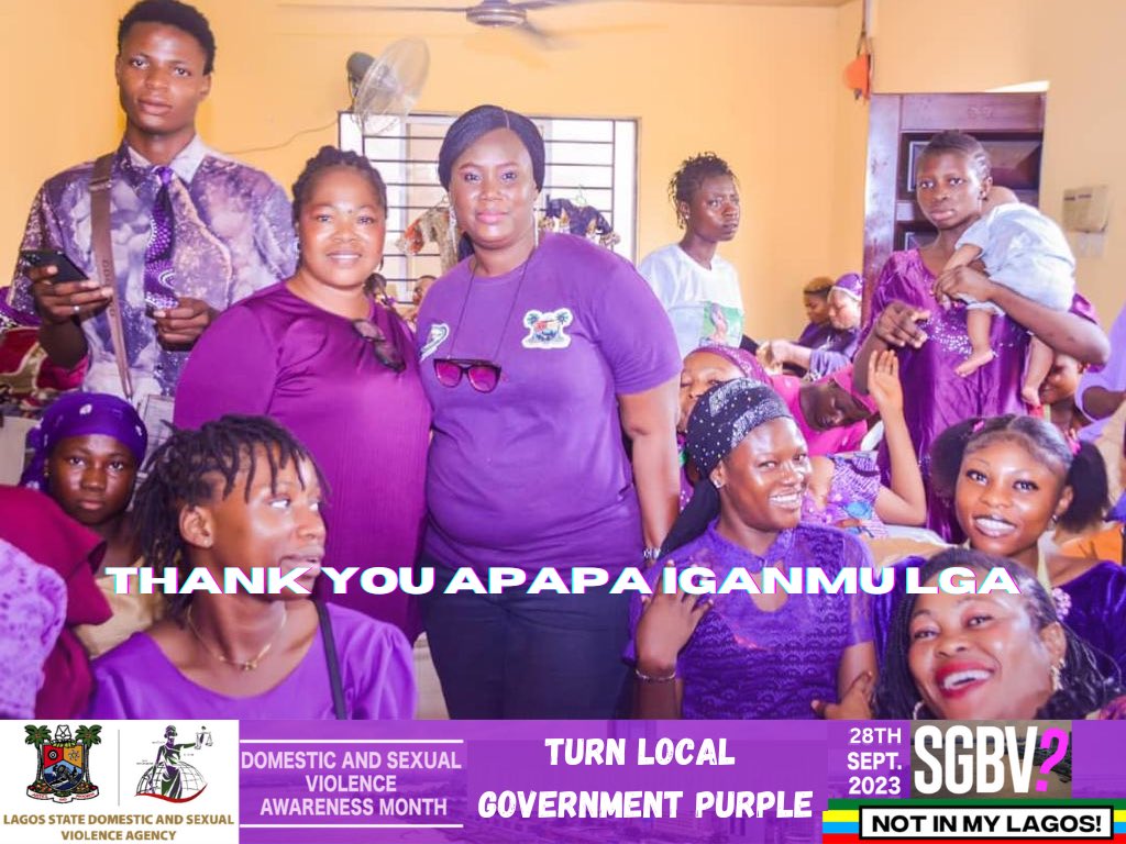 Lagosdsva's tweet photo. Turn Local Government Purple 2023

Yaba, Bariga, Oshodi &amp; Apapa Iganmu LCDAs Adorn Purple in Commemoration of the #DSVAMonth

SGBV NOT IN OUR LAGOS 🙅‍♀️🙅🏽🙅🏿‍♂️

#LagosDSVA #SGBVNotInMyLagos #LASG #AGreaterLagosRising @followlasg https://t.co/l7GhJn8do3