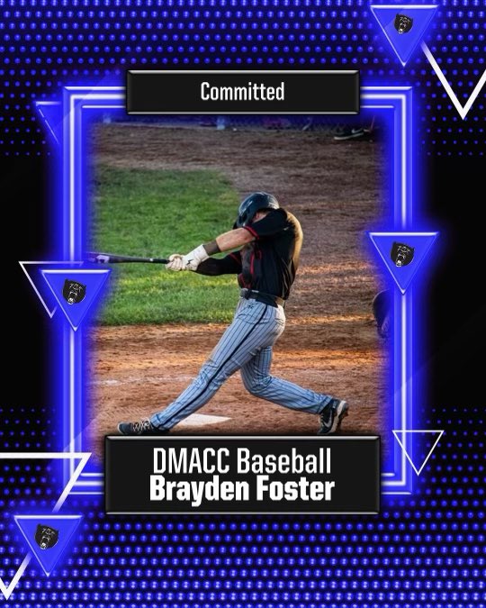 I’m super excited to announce my commitment to DMACC to further my baseball and academic career! 🐻⬇️