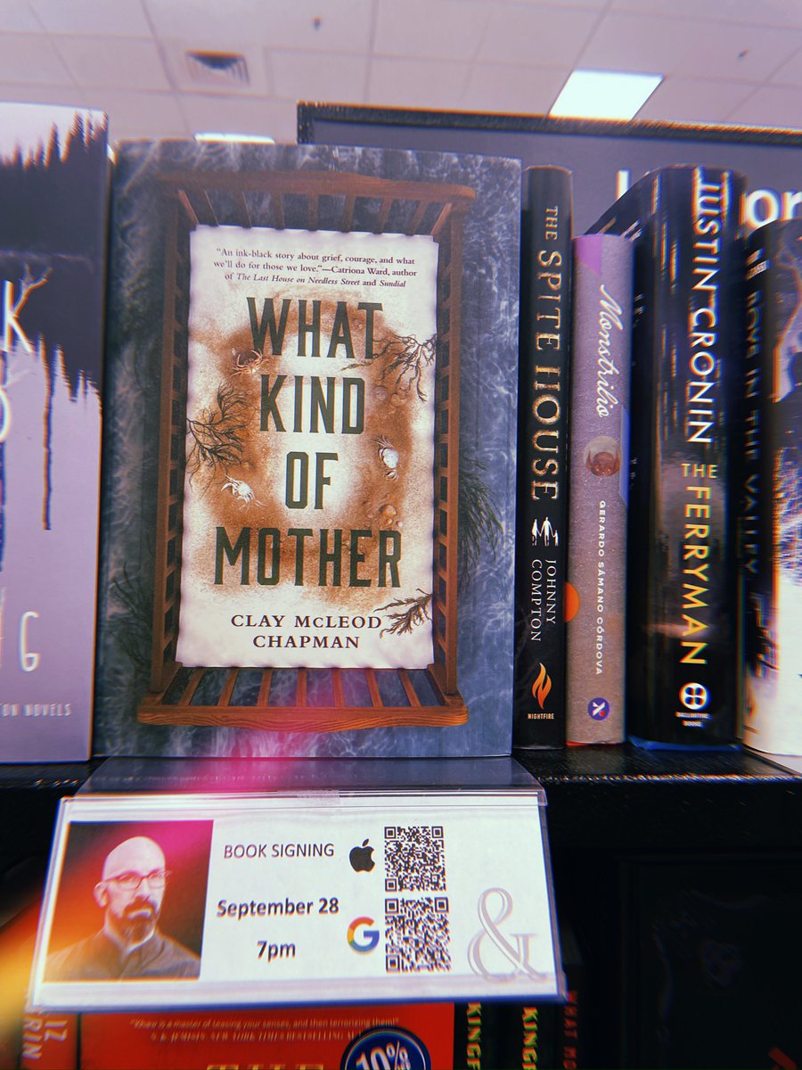 Tonight!!! 7 pm join us for an author signing with <a href="/claymcleod/">Clay McLeod Chapman</a>