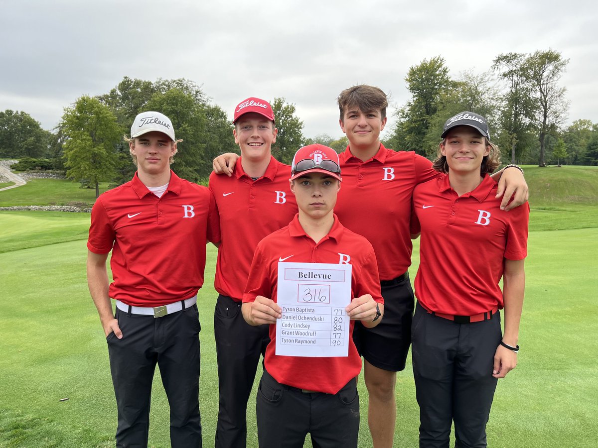 Bellevue finishes 2nd at a sectional at Woussickett to advance to next week’s district tourney.