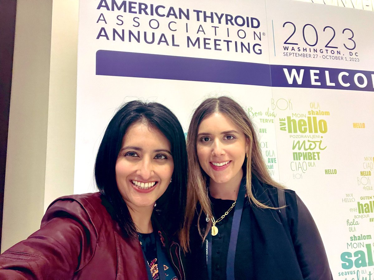 Catching up with @SarikaRao at #thyroid23 ❤️
@AmThyroidAssn