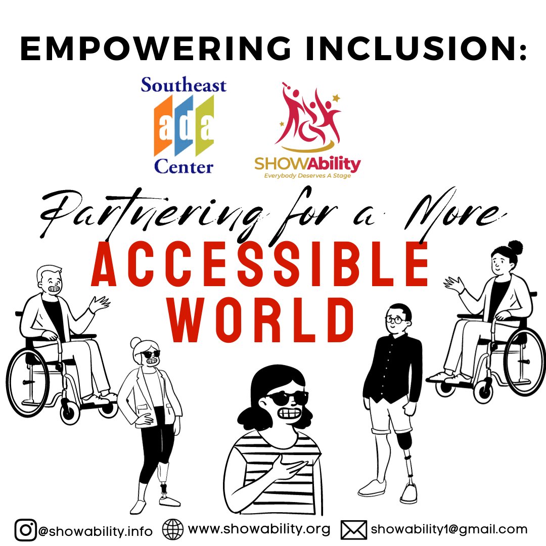 SHOWAbility_org's tweet photo. Empowering inclusion, together! 🌟 Join us and our partners, the 'Disability Rights Collaborators' @adasoutheast, in advocating for a more accessible and inclusive world. 

Explore valuable ADA resources and training at https://t.co/CwTIT0uePq. 💪🌐 #AccessibilityMatters https://t.co/iV9JwtrKSF