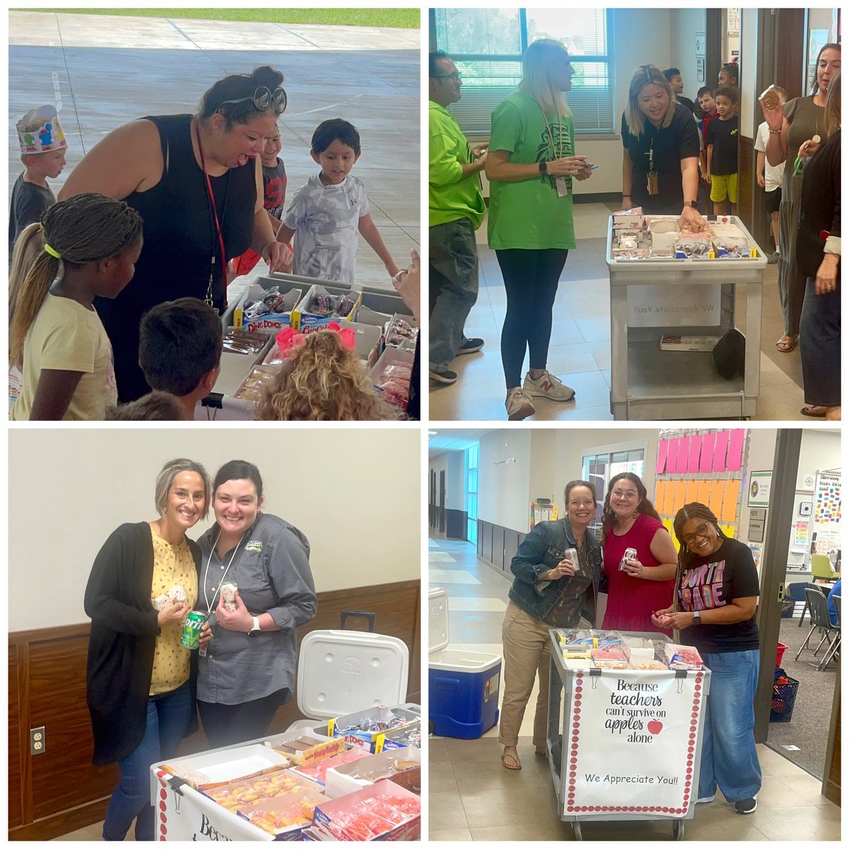 DLE_Lions's tweet photo. Teachers snacking and dancing at the greatest place to be! We love our teachers!  #dle #livelaughloveleonetti #greatestplacetobe https://t.co/FEr5iX7dMq