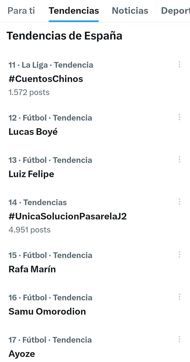 Somos Tendencia España.
Vamos hasta el final!!
#UnicaSoluciónPasarelaJ2