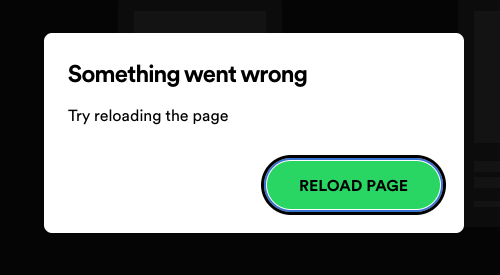 jpritt's tweet photo. @SpotifyStatus this is all i get on the web app today, despite restarting, clearing cookies, logging in/out, and incognito mode. Premium user, using Chrome on a Mac. Your help/support pages are awful, I couldnt even find how to post in the community, much less get chat support https://t.co/svI3rkDCQE