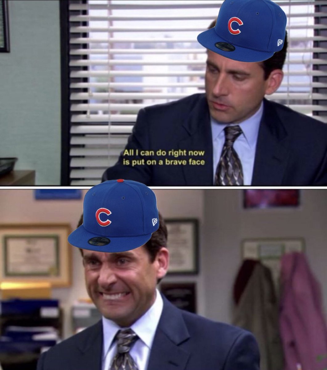 moralesupplyco's tweet photo. me at work convincing myself that the cubs are going to win tonight https://t.co/rECyCL5V11